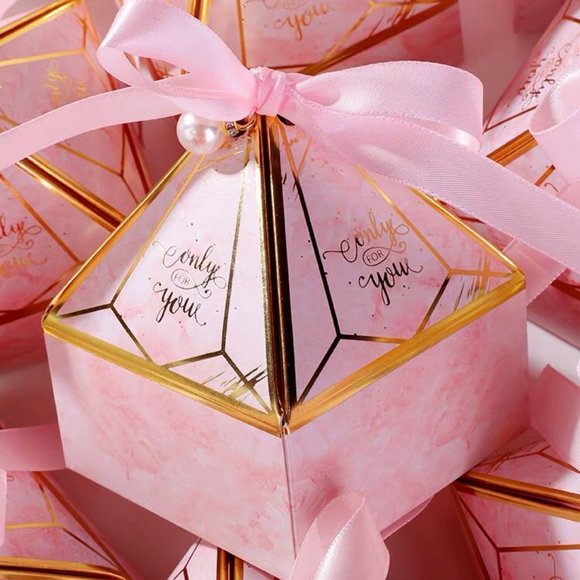 25pcs Deluxe Candy Boxes Wedding Birthday Holiday Favors Party Gifts Paper Box - Picture 2 of 5